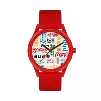 Ice Watch Team Red Medium 019620 Часы-часы унисекс Ice solar Solar Cell Solar Coca-Cola & [COCA-COLA & ICE-WATCH] мужские