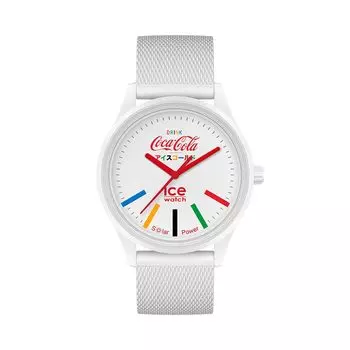 Ice Watch Team White Medium 019619 Часы-часы унисекс Ice solar Solar Cell Solar Coca-Cola & [COCA-COLA & ICE-WATCH] мужские