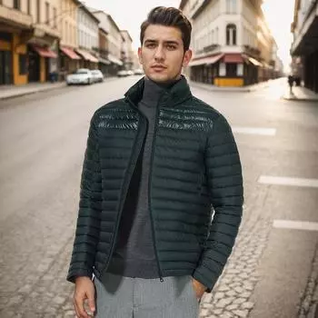 ICEbear 2023 Новая легкая куртка-пуховик, стеганое теплое осеннее пальто, ветрозащитное повседневное пальто с капюшоном