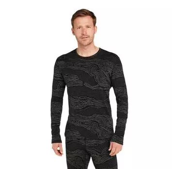 Icebreaker Базовый слой с длинным рукавом Merino 260 Vertex Snow Guide S