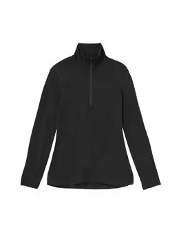 Icebreaker Лонгслив Cut and Sew W Merino 200 Oasis LS Half Zip Черный M Женская футболка чёрный