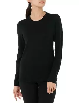 Icebreaker W 260 Tech LS Medium Crew, Black, чёрный