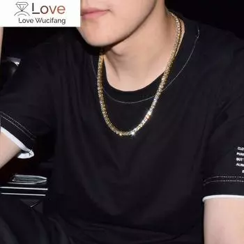 Iced Out Tennis Chain Bling Hip-Hop ожерелье для мужчин и женщин, модные ювелирные изделия с подвесками, ширина 3 мм /4 /5 мм, 16 /18 /20 /22 /24 /30 дюймов, цепочка-чокер 8inch and 18inch