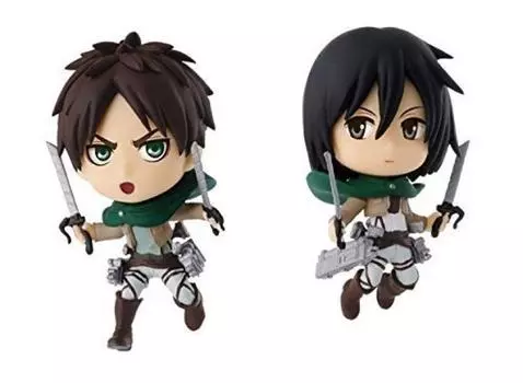 Ичибан Кудзи Атака Титанов Обзор B Приз Эрен Микаса Чибикюн Набор персонажей ~ Летайте! Корпус!!~ &