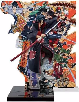 Ичибан Кудзи Великолепный Шиноби Эмаки D Prize Итачи Учиха Фигурка Оригинальная иллюстрация Фоновая панель в комплекте - -