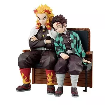 Ichiban Kuji Demon Kimetsu no Yaiba B Prize Revible Tanjiro Rengoku Slayer ~Connected Trajectories~ Moment-Kamado & Anjuro-