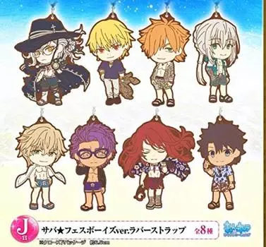 Ichiban Kuji FateGrand Order It s Summer It s Resort Servant Summer Festival J Prize SabaFest Boys ver. Резиновый ремешок, все 8 типов, набор