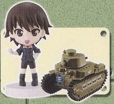 Ichiban Kuji Girls & Panzer E Prize Nanokyun Набор персонажей и деформированных нано-танков ~ Oarai Flag Car Edition ~ Набор Норико Исобе и танков