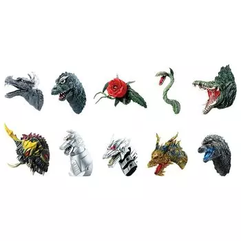 Ichiban Kuji Godzilla 70th Anniversary E Prize Monster Head Magnet All 10 Types Set