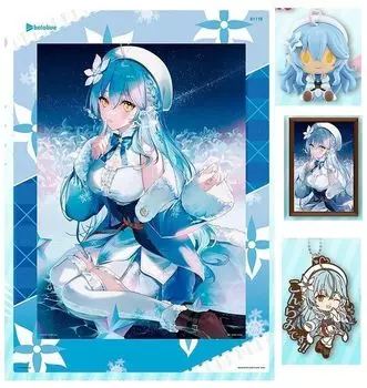 Ichiban Kuji Hololive Visual Chokokko Frame Rubber Charm 4 Type Set Snow Flower Lamy Vol.2 Доска, Фигурка, Подставка,