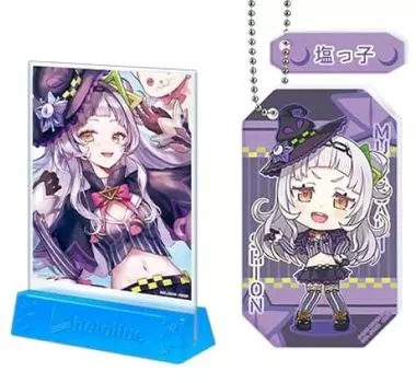 Ichiban Kuji Hololive vol.3 Mini Art Board и Clear Twin Charm Шион Шисаки