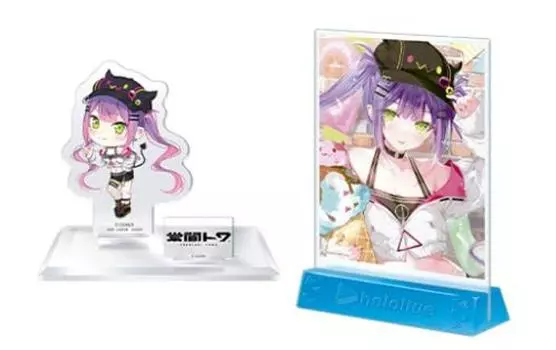 Ichiban Kuji Hololive vol.4 Mini Art Board Award & Kyun Character Award Acrylic Stand Towa Tokoyami 2 Types Set