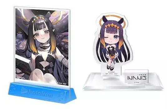 Ichiban Kuji Hololive vol.5 Mini Art Board Award & Kyun Character Award Acrylic Stand Ichiina Irisu Set of 2