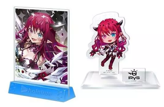 Ichiban Kuji Hololive vol.5 Mini Art Board Award & Kyun Character Award Acrylic Stand IRyS Set of 2