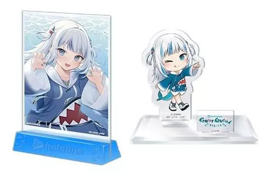 Ichiban Kuji Hololive vol.5 Мини-награда за художественную доску и награда за персонажа Kyun Акриловая подставка Shark-chan 2 Types Set
