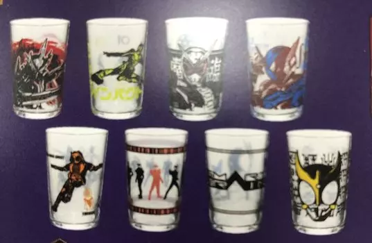 Ichiban Kuji Kamen Rider Sabre D Prize Glass Collection Все 8 типов NO.03 с участием Legend Kamen Rider