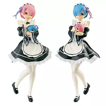 Ichiban Kuji Life in Another С днем рождения REM A Prize Фигурки Rem и Ram ReZERO -Starting World- & RAM!