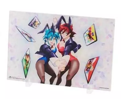 Ichiban Kuji Mobile Fighter G 30th Anniversary C Prize Newly Drawn Big Visual Stand Gun.Dam [Bunny Heroines]