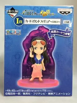 Ichiban Kuji One Piece GIRLS COLLECTION I Фигурка Нико Робин на подставке для призовых карточек