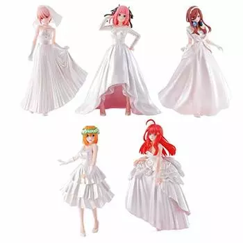 Ichiban Kuji The Quintessential Quintuplets-BrideStyle-A-PrizeE-Prize Фигурка невесты, набор из 5 штук