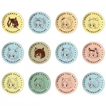 Ichiban Kuji Uma Musume, 7-е издание, маленькая тарелка F Prize Chokokko, набор из 12 видов
