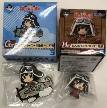 Ichiban Kuji Wilderness Kotobuki Squadron G Prize Big Rubber Strap H Prize Chokonokko Figure Set Kyrie