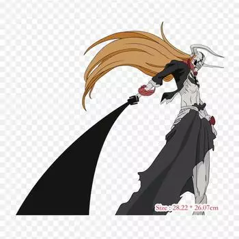 Ичиго Полый Прозрачный Ичиго Куросаки Улькиорра Цифер Аниме Лрон На Заплатках Для Сумки Для Одежды Футболка Теплообменные Наклейки Полосы Аппликации