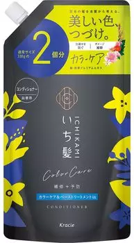 Ichikami Base Treatment in Conditioner Большая емкость Сменный блок 660 г Уход за волосами Уход за поврежденными волосами Предотвращение выцветания цвета [Уход за цветом] | Для мужчин Для женщин