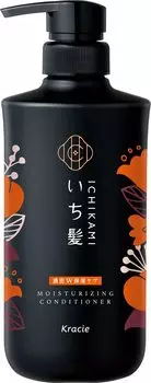 Ichikami Double Moisturizing Conditioner Pump 480g Hair Care Damage Care [Dense Care] | Для мужчин Для женщин