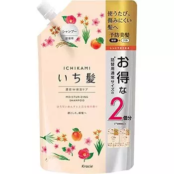 Ichikami Intense Double Moisturizing Care Shampoo Refill 2 times 680ml 680ml [Old product] (x 1)