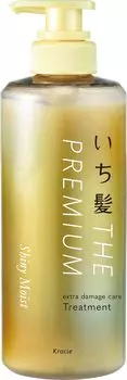 Ichikami THE PREMIUM Extra Damage Care Представляем сыворотку в лечебном флаконе 480 г Кондиционер для ухода за волосами [Shiny Moist] | Для мужчин Для женщин