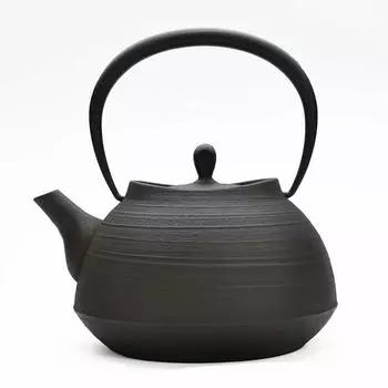 Ichikudo Nanbu Ironware Iron Kettle Brush Grain Kettle Hakeme Cooker 1.3L - 1.3L - [совместимо с IH]