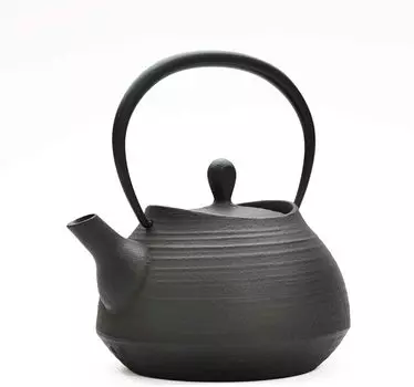 Ichikudo Nanbu Ironware Железный чайник Щетка для зерна Чайник Hakeme 0,6 л - 0,6 л -