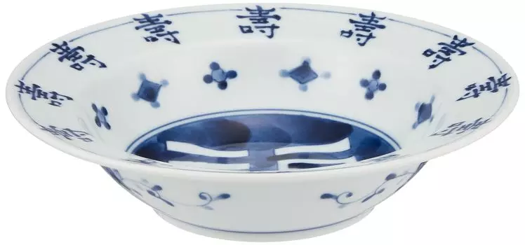 Ichikyu Mino Ware Чаша Тарелка Плоская Чаша Прибл.. Нофуку Котобуки, 18 см, сделано в Японии 130-0309.