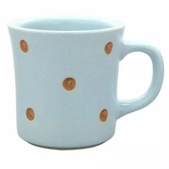 Ichikyu Mug Light Blue 9.2cm Mino Ware Mug Dot Sky Blue