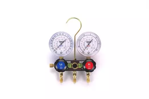 Ichinen TASCO gauge manifold TA124EH-1 R404A/R134a