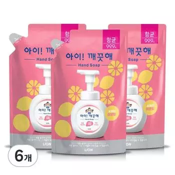 iClean Antibacterial Foam Hand Soap Lemon Refill, 450ml, 6 pcs.