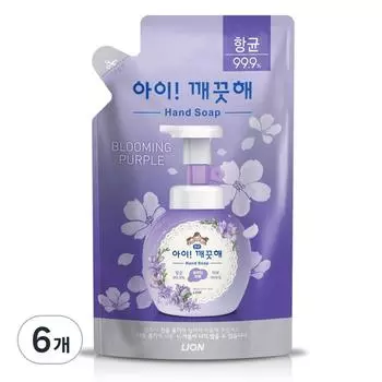 iClean Hand Wash Refill Blooming Purple, 200ml, 6 pcs.