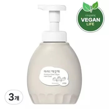 iClean Premium Clean Vegan Foam Hand Soap Unscented, 450ml, 3 pieces