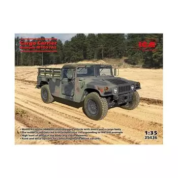 ICM American M1097A2 Humvee Cargo Vehicle Plastic Model 35436 1/35 (Combat Vehicle)