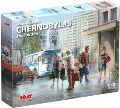 ICM ICM Chernobyl 5 Evacuation Residents Set Пластиковая модель 35905 1/35