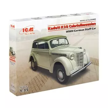 ICM ICM Немецкая армия Opel Cadet K38 Кабриолет Штабной автомобиль Пластиковая модель 35483 1/35