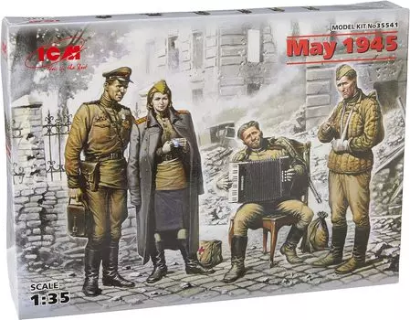 ICM ICM Советские солдаты солдаты 1 Берлин Май 1945 Пластиковая модель 35541 1/35 (3 и женщина)