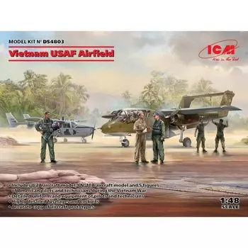 ICM ICM Vietnam USAF Airfield Plastic Model DS4803 Molding Color 1/48