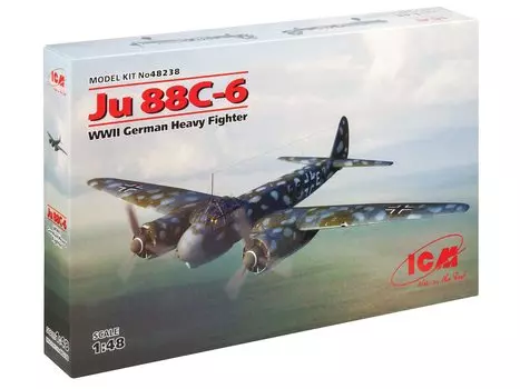 ICM Luftwaffe Junkers Heavy Fighter Plastic Model 48238 1/48 Ju88C-6