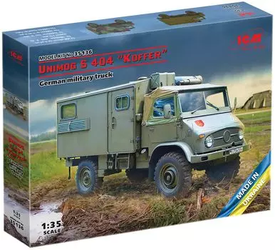 ICM немецкий Unimog S404 фургон военный грузовик пластиковая модель 35136 литой цвет 1/35