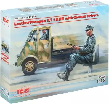 ICM Renault AHN немецкий армейский грузовик пластиковая модель 35418 1/35 3.5tw/водитель