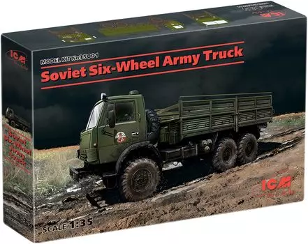 ICM Soviet Army Truck 35001 Plastic Model 1/35 6-wheel