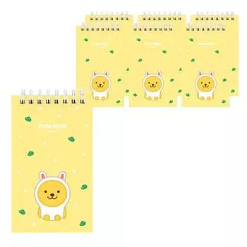 ICONS Kakao Little Friends Sangcheol Spring Notebook, простой, 7 упаковок, лучший персонаж Кореи