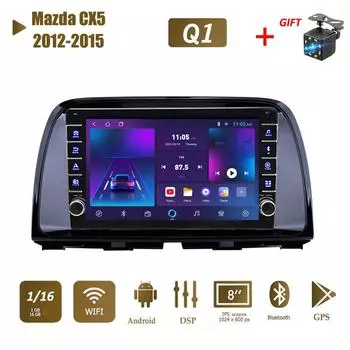 icreative 2 Din Android автомобильный радиоприемник мультимедийный видеоплеер для Mazda CX5 2012-2015 с кнопкой WiFi BT 1 + 16 ГБ 1+16GB